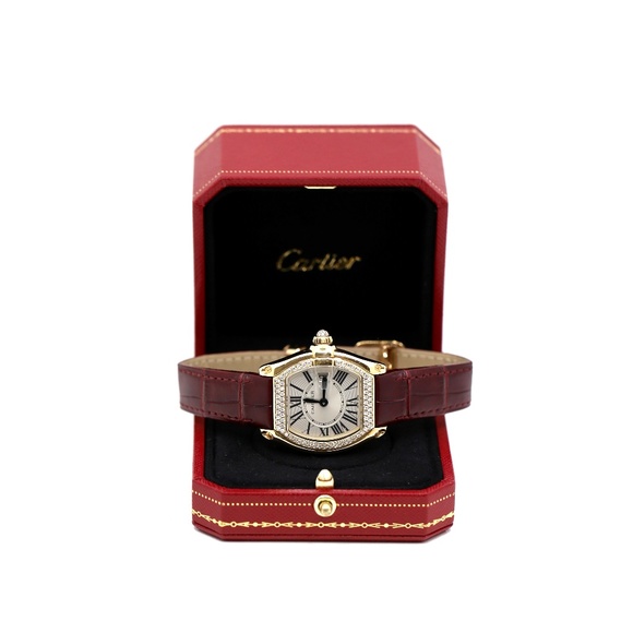 Cartier Roadster 18k Gold & Diamonds Watch - Picture 9 of 16